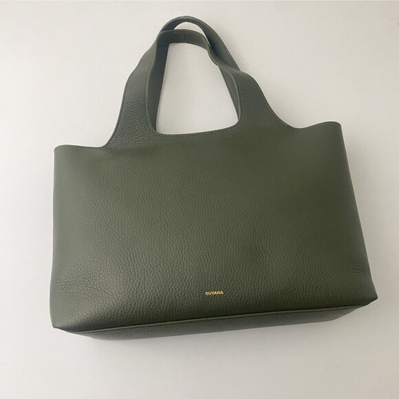 NWT $498 Cuyana System Tote 16 Inch Purse Dark Olive - Picture 1 of 10